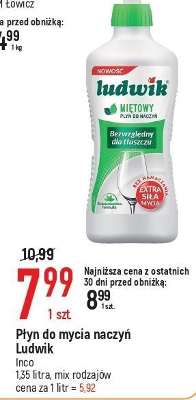 E.Leclerc Płyn do mycia naczyń miętowy ludwik oferta
