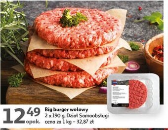 Auchan Big burger wołowy 2 x 190 g oferta