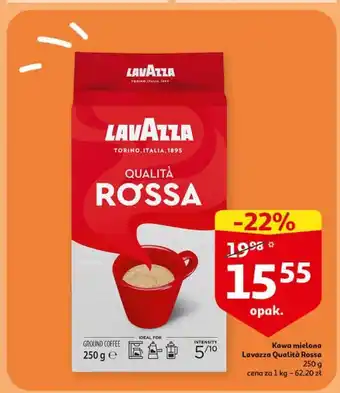 Auchan Lavazza Kawa mielona Qualità Rossa 250g oferta