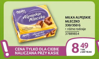 Selgros MILKA ALPEJSKIE Mleczko 330/350g oferta