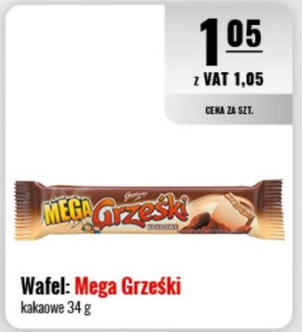 Eurocash Wafel: Mega Grześki kakaowe 34 g oferta