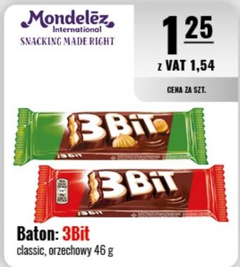 Eurocash Baton: 3Bit classic, orzechowy 46 g oferta