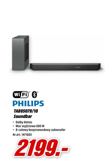 Media Markt Głośnik soundbar philips oferta
