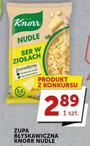 Groszek Knorr nudle ser w ziołach zupa-danie 61 g oferta