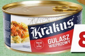 Groszek Krakus konserwa gulasz wieprzowy 300 g oferta