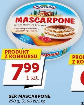 Groszek Piątnica ser mascarpone 250 g oferta