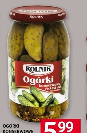 Selgros Rolnik ogórki konserwowe 850 g oferta