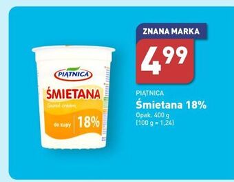 ALDI Śmietana 18% piątnica oferta