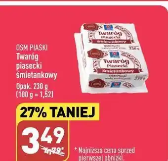 ALDI Twaróg piasecki śmietankowy osm piaski oferta