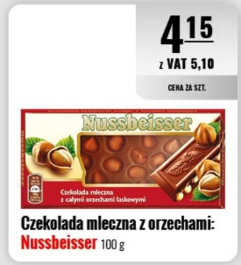 Eurocash Czekolada mleczna z orzechami: Nussbeisser 100 g oferta