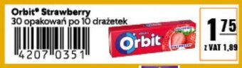 Eurocash Orbit Strawberry 30 opakowań po 10 drażetek oferta