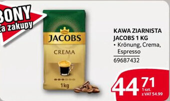 Selgros JACOBS KAWA ZIARNISTA 1 KG oferta