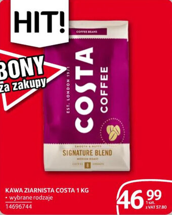 Selgros KAWA ZIARNISTA COSTA 1 KG oferta