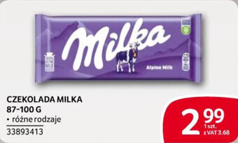 Selgros CZEKOLADA MILKA 87-100 G oferta