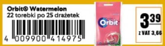 Orbit Watermelon 22 torebki po 25 drażetek