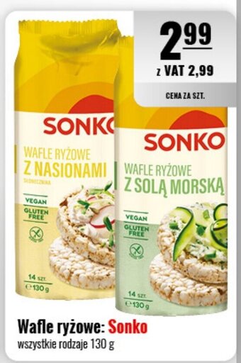 Eurocash Wafle ryżowe: Sonko wszystkie rodzaje 130 g oferta