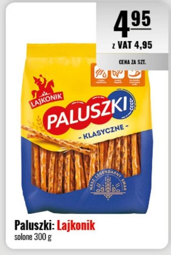 Eurocash Paluszki: Lajkonik solone 300 g oferta