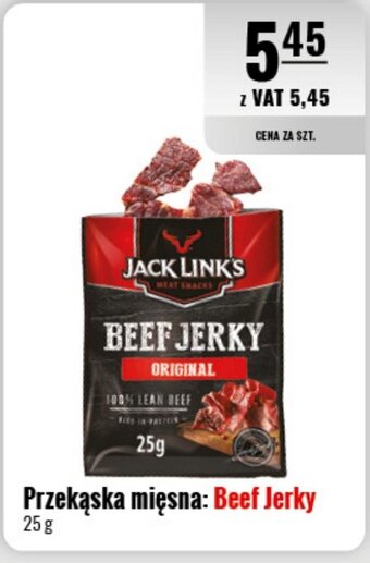 Eurocash Przekąska mięsna: Beef Jerky 25g oferta