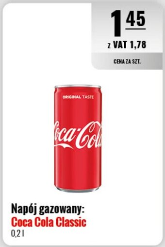Eurocash Napój gazowany: Coca Cola Classic 0.2l oferta