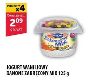 Eurocash JOGURT WANILIOWY DANONE ZAKRĘCONY MIX 125 g oferta