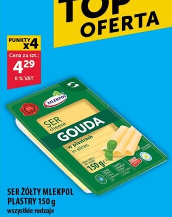 Eurocash SER ŻÓŁTY MLEKPOL PLASTRY 150 g oferta