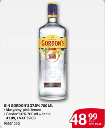 GIN GORDON'S 37,5% 700 ML