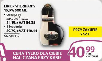 Selgros LIKIER SHERIDAN'S 15,5% 500 ML oferta