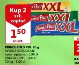 Auchan Wafelek orzechowy prince polo xxl oferta