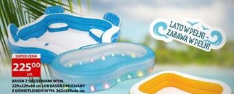 Auchan Basen dmuchany z siedzeniami 229 x 66 cm oferta