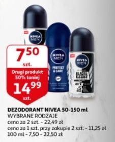 Auchan Antyperspirant original nivea men invisible black & white oferta