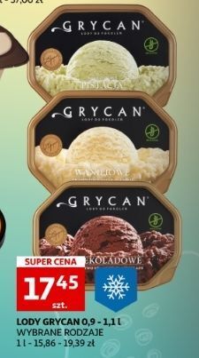 Auchan Lody waniliowe grycan oferta