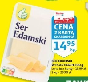 Auchan Ser edamski podniesiony kciuk oferta