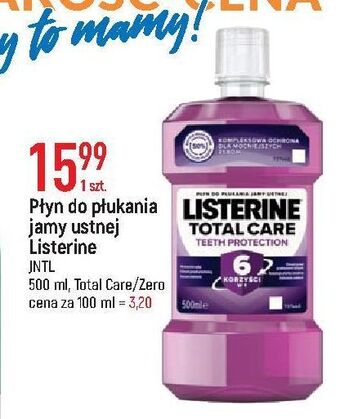 E.Leclerc Płyn do płukania ust 6w1 listerine total care oferta