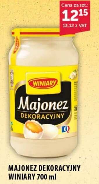 Eurocash MAJONEZ DEKORACYJNY WINIARY 700 ml oferta
