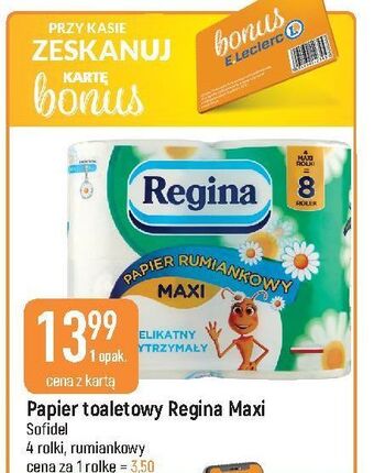 E.Leclerc Papier toaletowy rumiankowy regina oferta