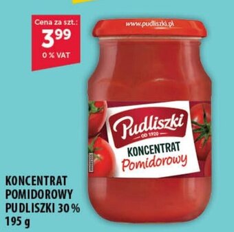 Eurocash KONCENTRAT POMIDOROWY PUDLISZKI 30% 195 g oferta