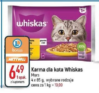 E.Leclerc Karma dla kota z kurczakiem w galaretce whiskas adult oferta