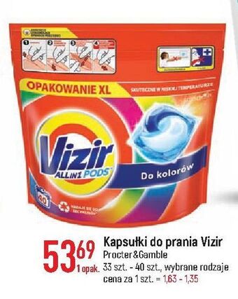 E.Leclerc Kapsułki do prania kolorów vizir all in one pods oferta
