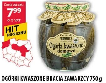 Eurocash OGÓRKI KWASZONE BRACIA ZAWADZCY 750 g oferta