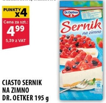 Eurocash CIASTO SERNIK NA ZIMNO DR. OETKER 195 g oferta