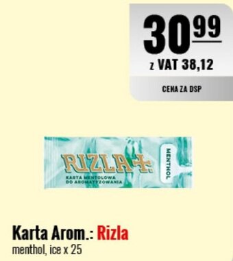 Eurocash Karta Arom.: Rizla menthol, ice x 25 oferta