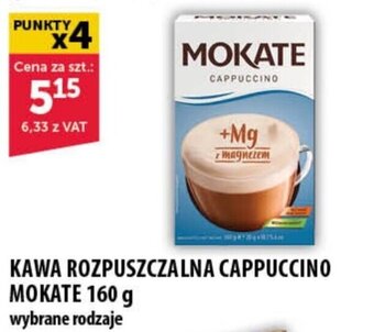 Eurocash KAWA ROZPUSZCZALNA CAPPUCCINO MOKATE 160 g oferta