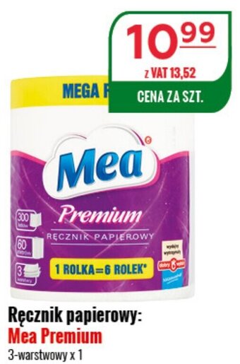 Eurocash Ręcznik papierowy: Mea Premium 3-warstwowy x 1 oferta