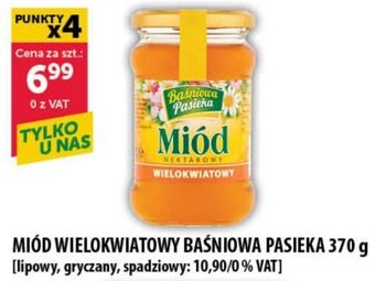 Eurocash MIÓD WIELOKWIATOWY BAŚNIOWA PASIEKA 370 g oferta