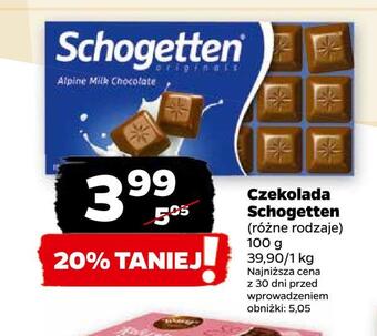Netto Czekolada schogetten oferta
