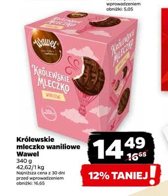 Netto Królewskie mleczko waniliowe wawel oferta
