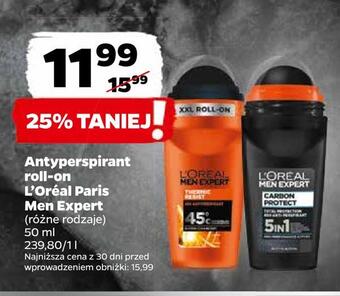 Antyperspirant roll-on l'oréal paris men expert