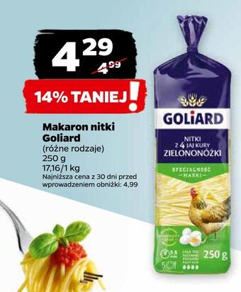 Netto Makaron nitki goliard oferta