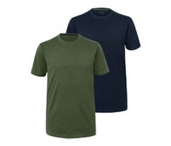 Tchibo Koszulki z okrągłym wycięciem pod szyją, 2 sztuki oferta