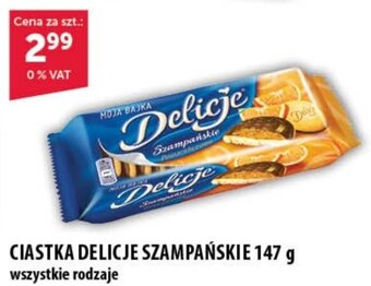 Eurocash CIASTKA DELICJE SZAMPAŃSKIE 147 g oferta